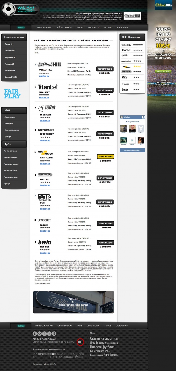 Фото Лучшие букмекерские конторы